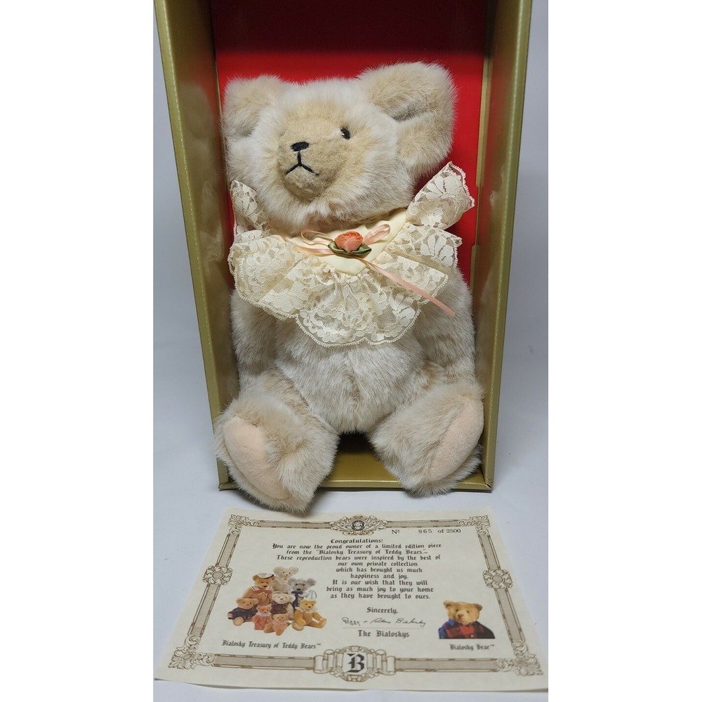 Vintage Limited Edition BIALOSKY TREASURY Plush Bear #865 of 2500